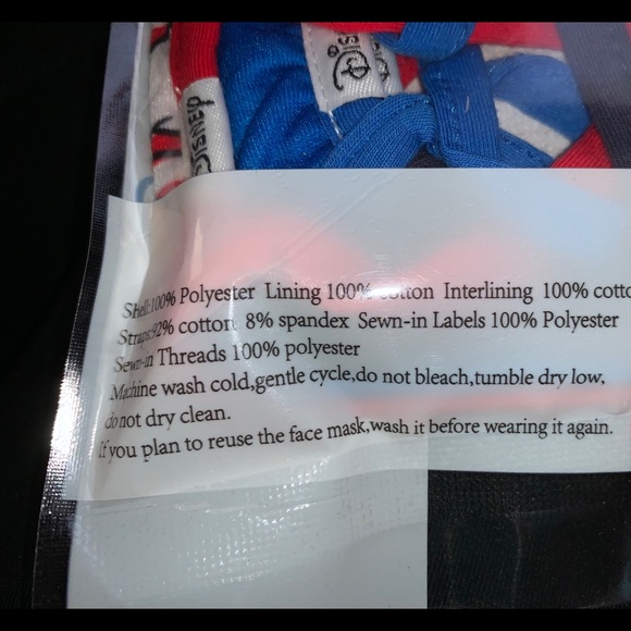 Disney Kids Cloth Face Masks set of 3 - Picture 2 of 2